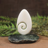 Bone Koru sculpture 