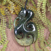 Manaia pendant carved from Rimu Pounamu - NZ Greenstone