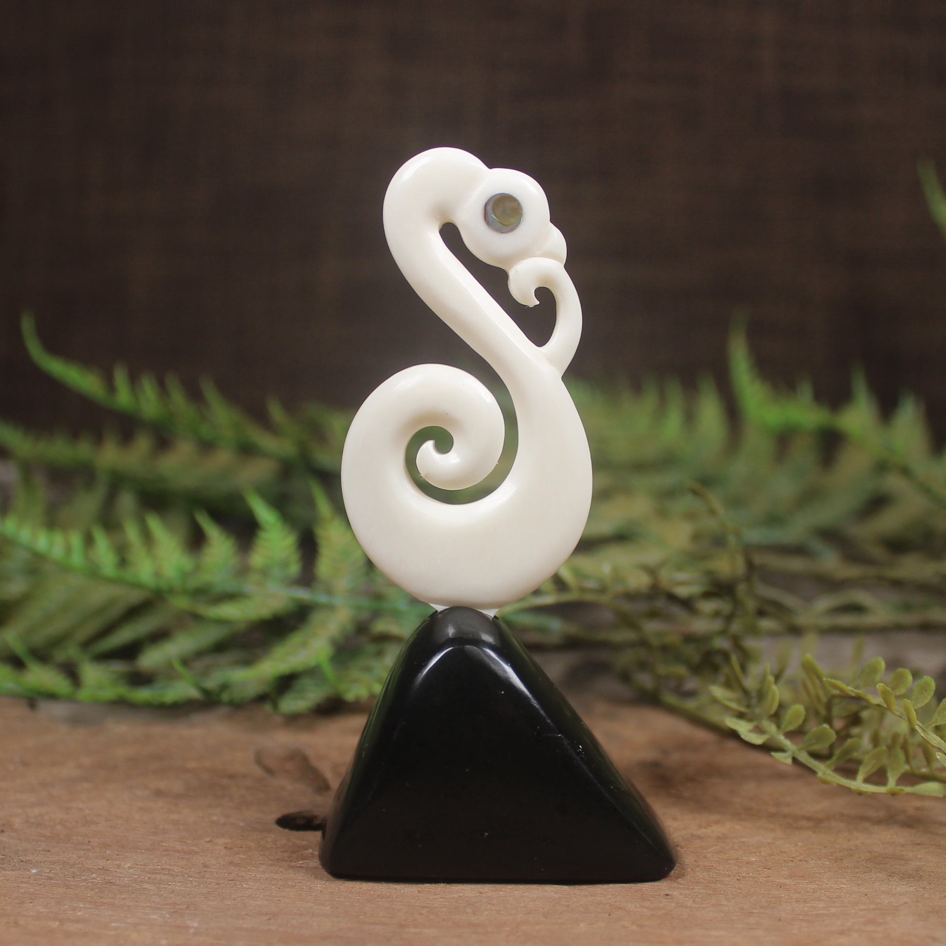 Manaia Sculpture carved from NZ bone