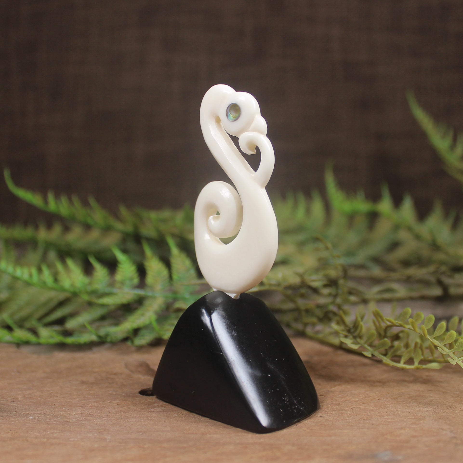 Manaia Sculpture carved from NZ bone