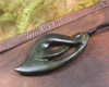 NZ Greenstone Medium Twist Pendant (BC974) Rimu Pounamu