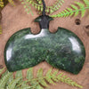 Whale tail carved from Kawakawa Pounamu - NZ Greenstone