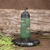 Toki with Koru sculpture carved from Hapopo Pounamu - NZ Greenstone