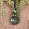 Twist or Pikorua carved from Hapopo Pounamu - NZ Greenstone