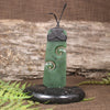 Toki with Koru sculpture carved from Hapopo Pounamu - NZ Greenstone