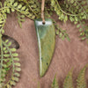 Raukaraka Pounamu Taniwha Tooth pendant
