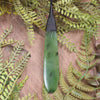 Roimata or Teardop carved from Hapopo Pounamu - NZ Greenstone