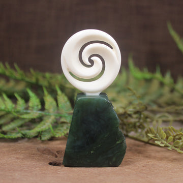 bone koru sculpture