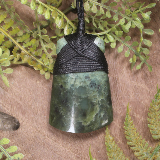 NZ Greenstone Toki Pendant Hapopo Pounamu