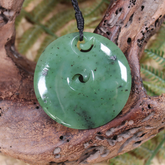 Koru carved from Hapopo Pounamu - NZ Greenstone