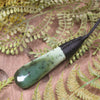 Roimata or Teardop carved from Hapopo Pounamu - NZ Greenstone