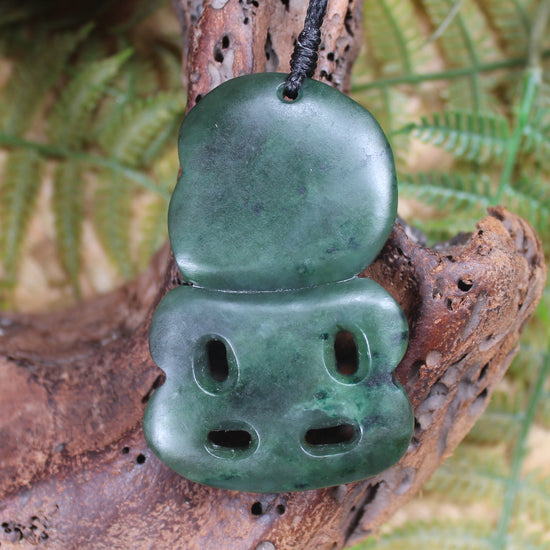 Hei Tiki carved from Kawakawa Pounamu - NZ Greenstone