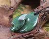 NZ Greenstone Medium Koru Twist Pendant (BB729) Inanga Pounamu