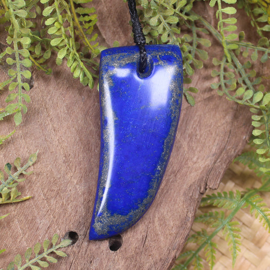 Lapis Lazuli Taniwha Tooth Pendant
