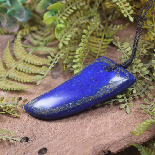 Lapis Lazuli Taniwha Tooth Pendant