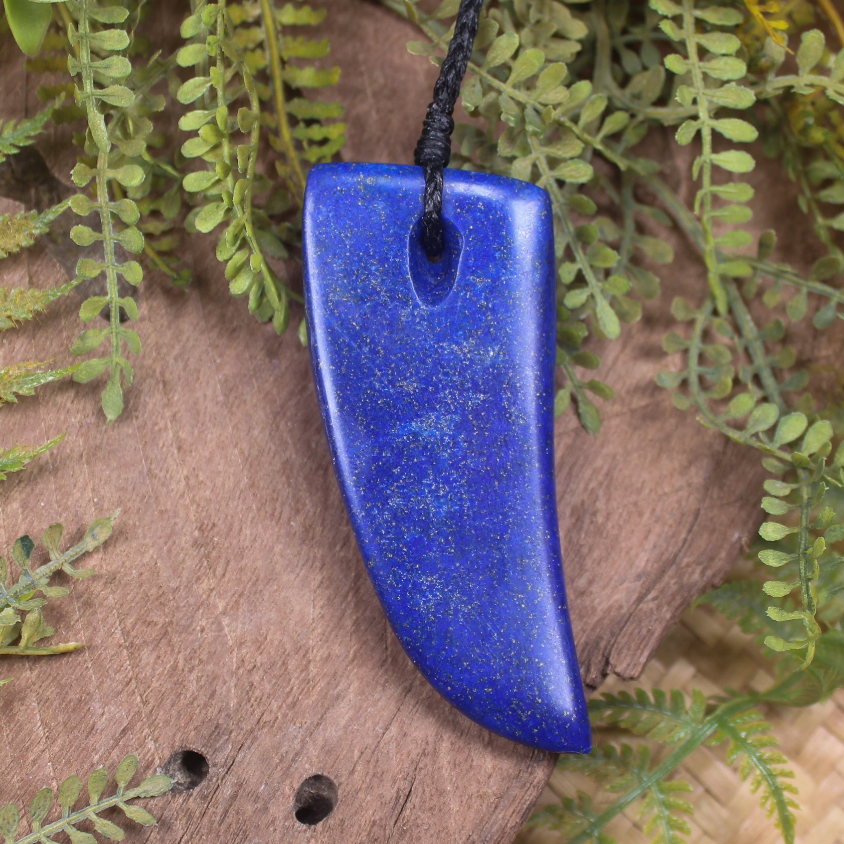 Lapis Lazuli Taniwha Tooth Pendant