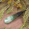 Roimata or Teardop carved from Hapopo Pounamu - NZ Greenstone