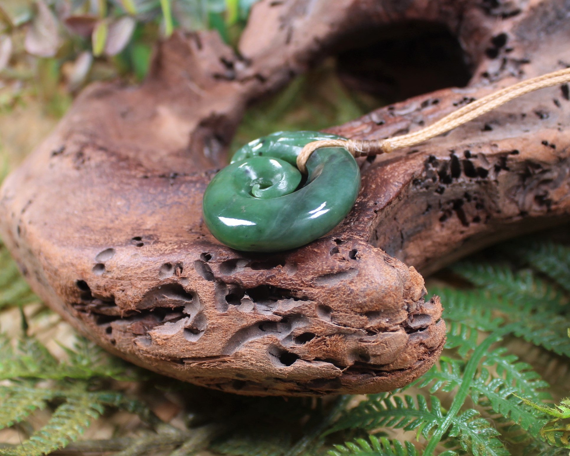 Koropepe carved from Hapopo Pounamu - NZ Greenstone