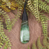Roimata or Teardop carved from Hapopo Pounamu - NZ Greenstone