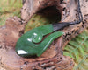 Hei Matau or Fish Hook carved from Hapopo Pounamu - NZ Greenstone