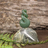 Twist Sculpture carved from Hapopo Pounamu - NZ Greenstone