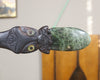 Taiaha with Pounamu Arero