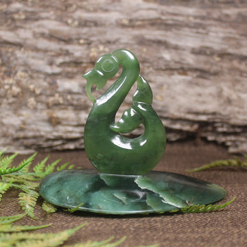 Manaia Sculpture carved from NZ Pounamu