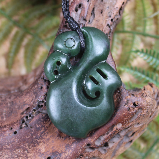 Manaia carved from Kawakawa Pounamu - NZ Greenstone
