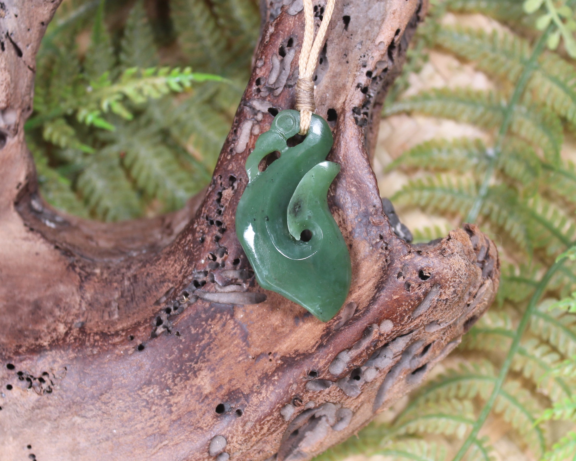 Manaia carved from Hapopo Pounamu - NZ Greenstone