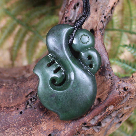 Manaia carved from Kawakawa Pounamu - NZ Greenstone