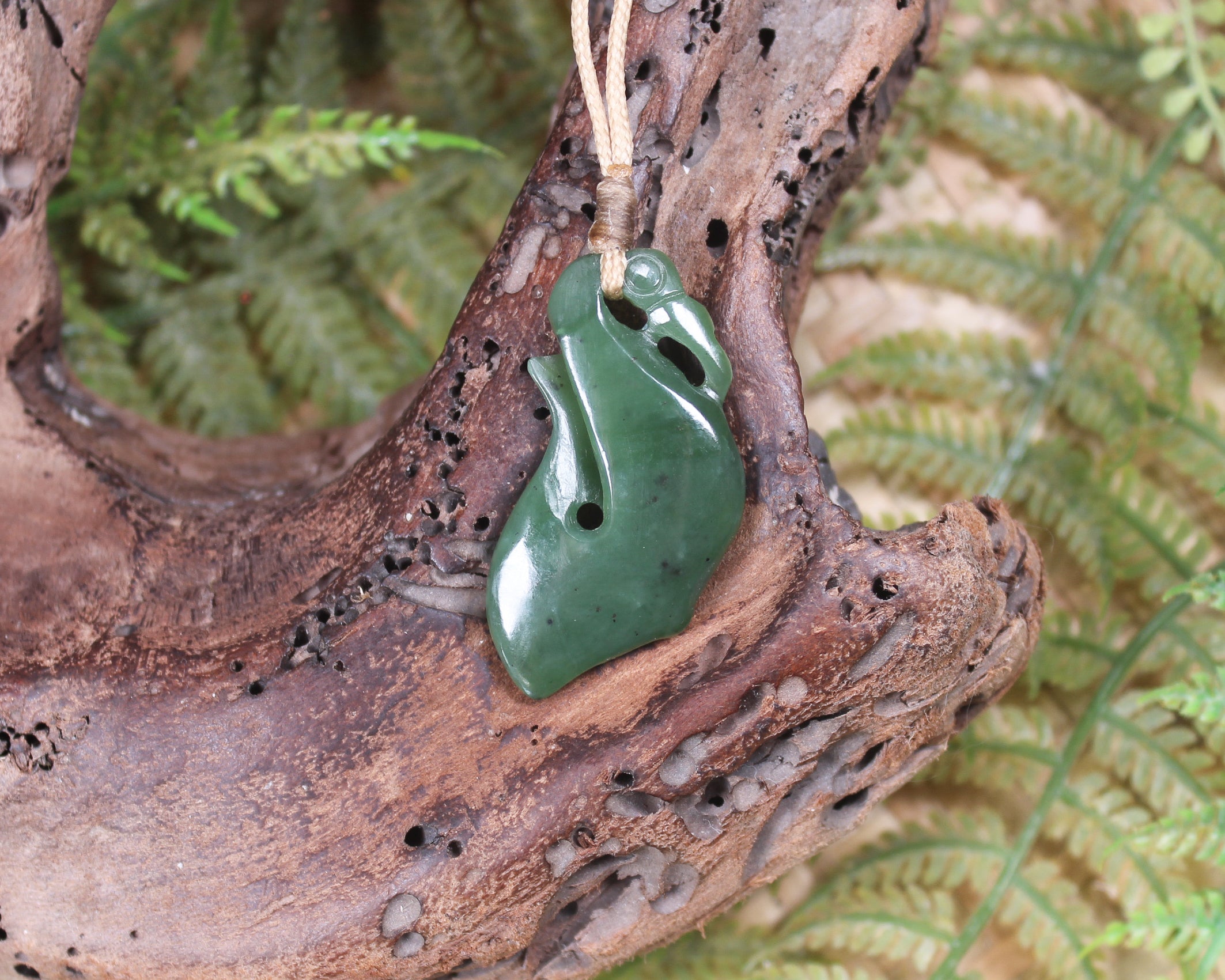 Manaia carved from Hapopo Pounamu - NZ Greenstone