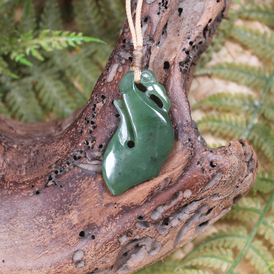 Manaia carved from Hapopo Pounamu - NZ Greenstone