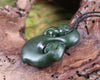 Manaia carved from Kawakawa Pounamu - NZ Greenstone