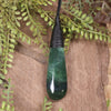 Kawakawa Pounamu Roimata Pendant - NZ Greenstone