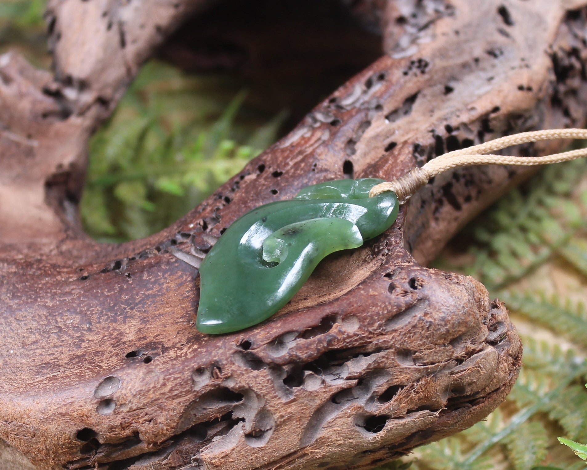 Manaia carved from Hapopo Pounamu - NZ Greenstone