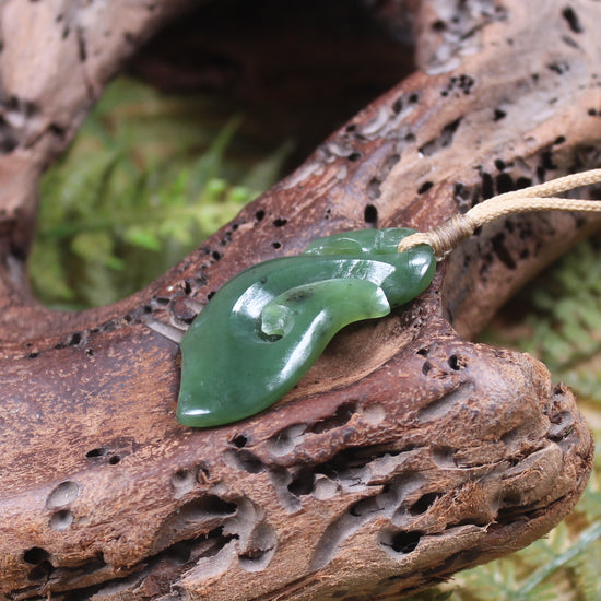 Manaia carved from Hapopo Pounamu - NZ Greenstone