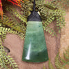 NZ Greenstone Toki Pendant Flower Jade Pounamu