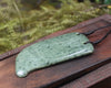 Tooth pendant carved from Kawakawa Pounamu - NZ Greenstone