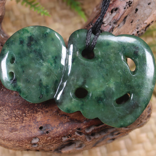 Hei Tiki carved from Kawakawa Pounamu - NZ Greenstone