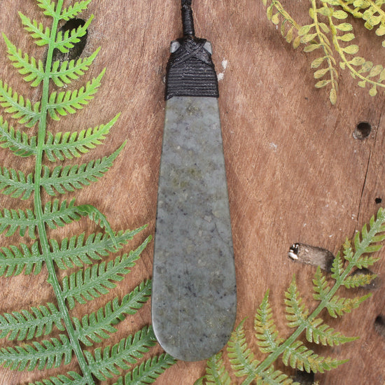 Greywacke roimata pendant