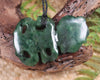 Hei Tiki carved from Kawakawa Pounamu - NZ Greenstone