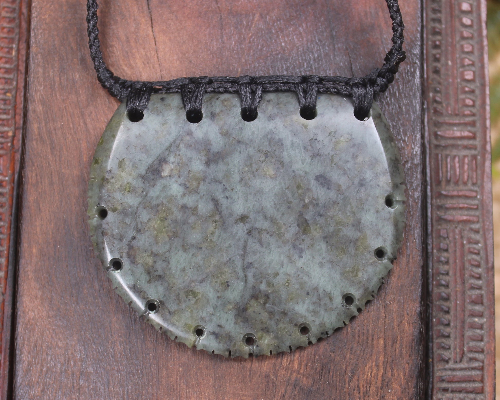 Porowhita carved from NZ Serpentine