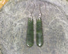 Roimata or Teardrop earrings carved from Rimu Pounamu - NZ Greenstone