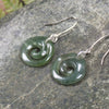 Inanga Pounamu Koru Earrings- NZ Greenstone