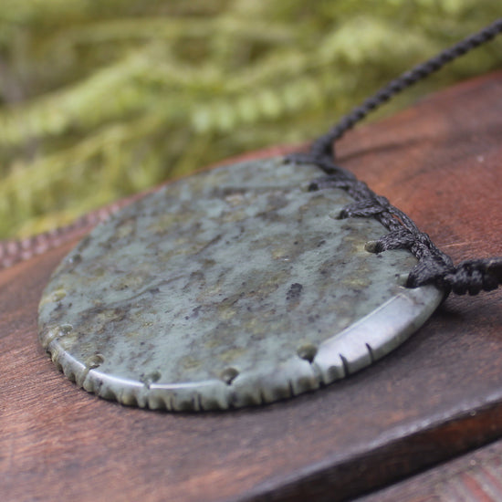 Porowhita carved from NZ Serpentine