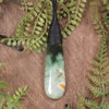 Roimata or Teardop carved from Hapopo Pounamu - NZ Greenstone