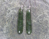 Roimata or Teardrop earrings carved from Rimu Pounamu - NZ Greenstone