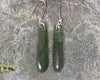 Roimata or Teardrop earrings carved from Rimu Pounamu - NZ Greenstone