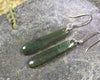 Roimata or Teardrop earrings carved from Rimu Pounamu - NZ Greenstone