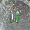 NZ Greenstone Roimata Earrings Hapopo Pounamu